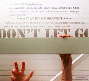 Don't let go
